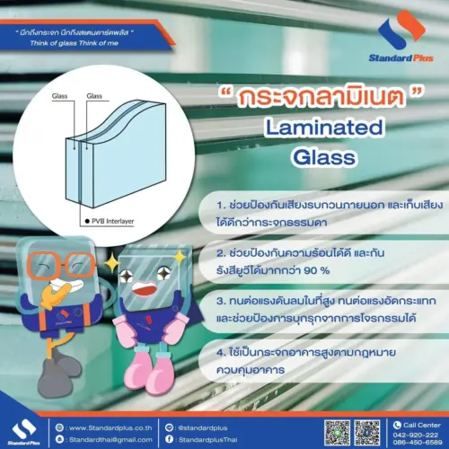 กระจกลามิเนต Laminated Glass